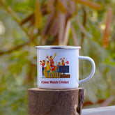 Watch Cricket Printed Enamel Mug - 250 ML