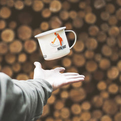 Personalised Champions Are Not Born Printed Enamel Mug - Customize Mug With Your Name