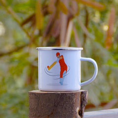 Champions Are Not Born Printed Enamel Mug - 250 ML