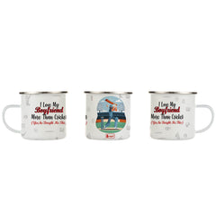 Cricket Love Boyfriend Printed Enamel Mug -250 ML