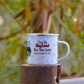 Cricket Love Boyfriend Printed Enamel Mug -250 ML