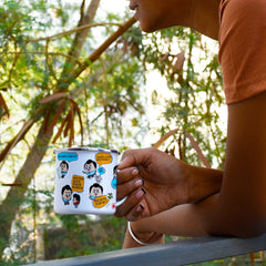 Dad Quotes Printed Enamel Mug - 250 ML