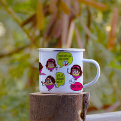 Sister Quotes Printed Enamel Mug - 250 ML
