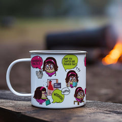 Sister Quotes Printed Enamel Mug - 250 ML