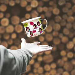 Sister Quotes Printed Enamel Mug - 250 ML