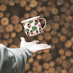 Mom Quotes Printed Enamel Mug -250 ML