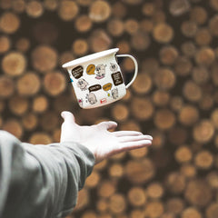 Pet Quotes Printed Enamel Mug - 250 ML