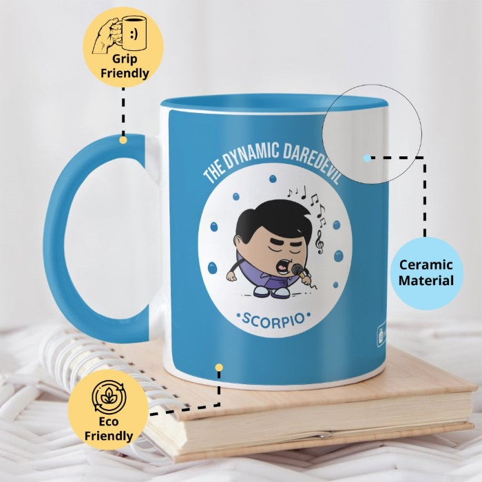 Scorpio Zodiac Sign Gift Set Coffee Mug, Coaster, Diary Set Of 3