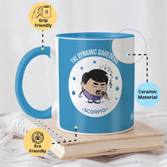 Scorpio Zodiac Sign Gift Set Coffee Mug, Coaster, Diary Set Of 3