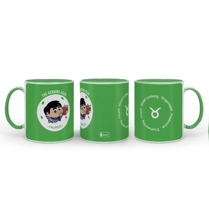 Taurus Zodiac Sign Gift Set Coffee Mug, Coaster, Diary Set Of 3