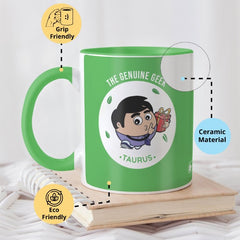 Taurus Zodiac Sign Gift Set Coffee Mug, Coaster, Diary Set Of 3