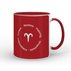 Aries Zodiac Sign Gift Set Coffee Mug, Coaster, Diary Set Of 3