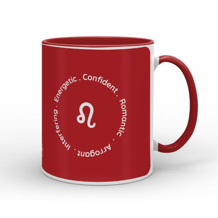 Leo Zodiac Sign Gift Set Coffee Mug, Coaster, Diary Set Of 3