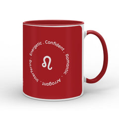 Leo Zodiac Sign Gift Set Coffee Mug, Coaster, Diary Set Of 3