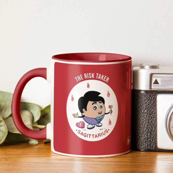 Saggitarius Zodiac Sign Gift Set Coffee Mug, Coaster, Diary Set Of 3