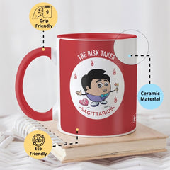 Saggitarius Zodiac Sign Gift Set Coffee Mug, Coaster, Diary Set Of 3