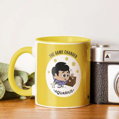 Aquarius Zodiac Sign Gift Set Coffee Mug, Coaster, Diary Set Of 3