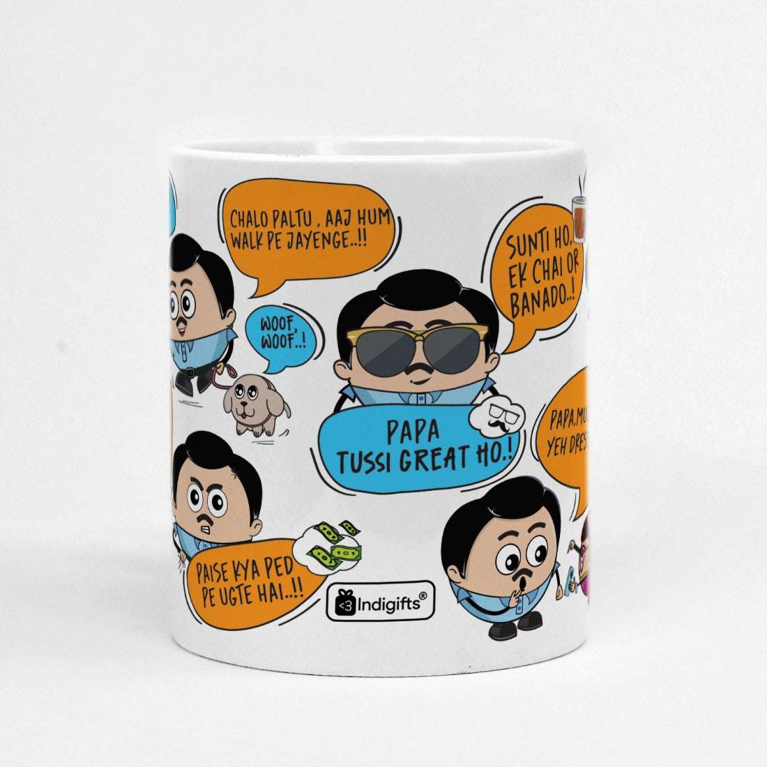 Father's Day, Birthday Gifts for Papa Quote Printed Coffee Mug 325 ml- Coffee Mug Gift for Dad