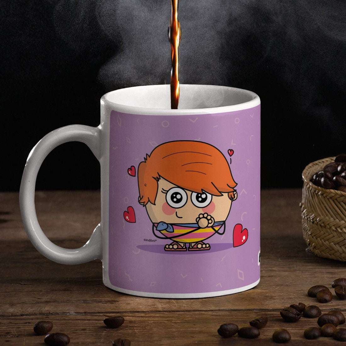 Romeo Mug with Mini Frame (Purple)