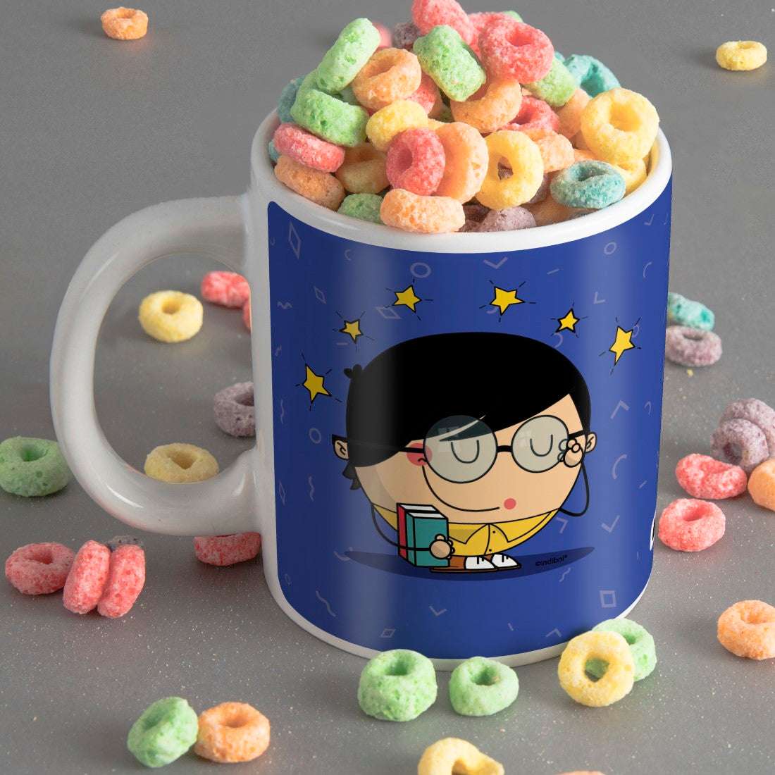 Padhaku Mug with Mini Frame (Blue)