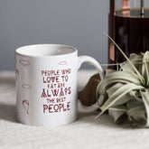 White Folk Fusion Themed Quote Printed Coffee Mug