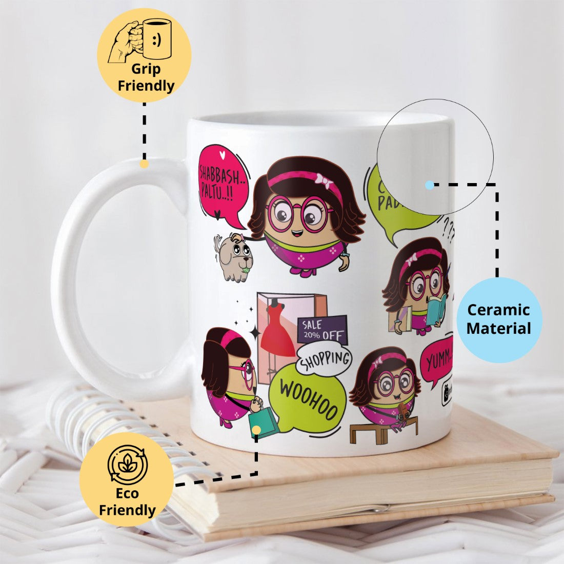 Valentine Gifts Quote Printed Coffee Mug 325 ml for Her