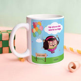 Jungle-Jalebi Happiness Kids Coffee Mug, Blue-325 ML