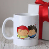 Friendly Gesture between lovely Couple White Coffee Mug