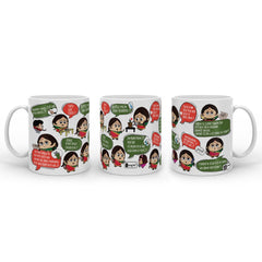 Mom Dialogue Printed Cushion, Wall Hanging, Ceramic Coffee Mug and Instruction Board For Mothers Day Gift