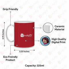 All You Need Is Bhai & Bhabhi 2 Mugs with Bhaiya Bhabhi Embroidery Rakhi Combo