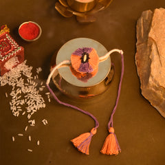 Jodhpuri Organic Seed Rakhi in Eco-friendly Box (Seed: Dhaniya Cholai)