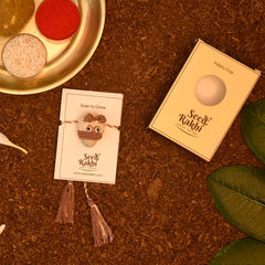 Eco-Friendly Dog Shape Kids Seed Rakhi