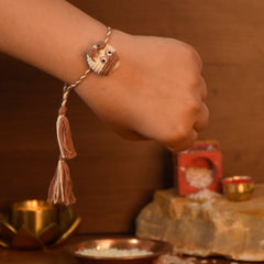 Eco-Friendly Plantable Dog Shape Seed Rakhi With Roli