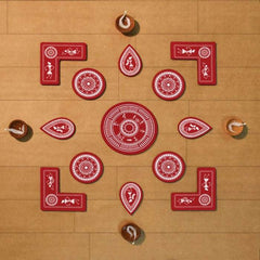 Diwali Gift Box of DIY Lights, Rangoli, and Bunting