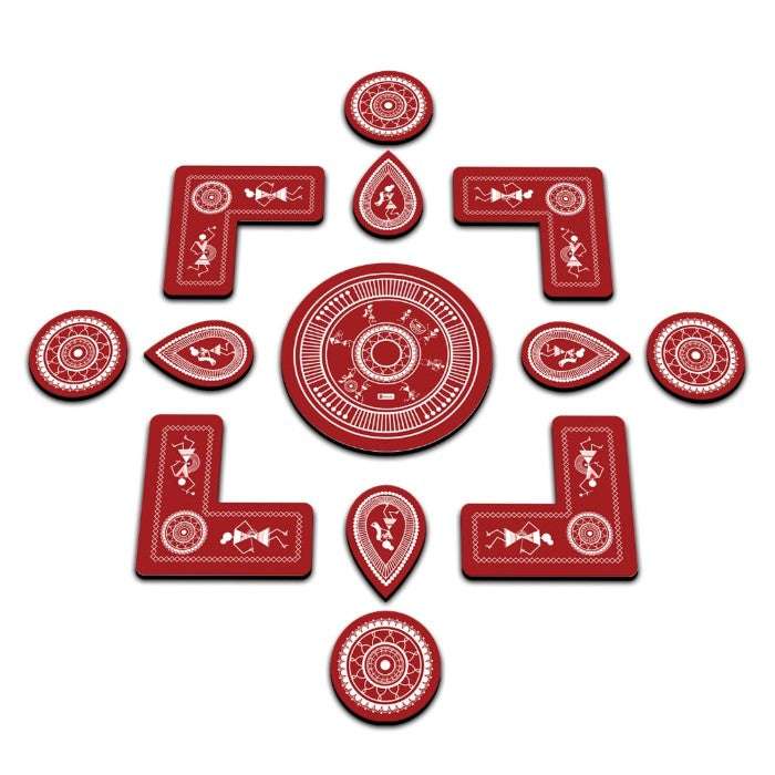 Diwali Hamper with Fairy Lights, Laxmi Ganesh Stand & Rangoli