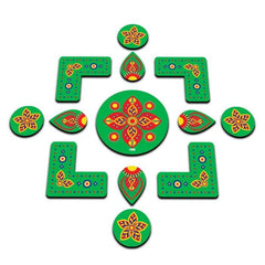 Diwali Hamper with Fairy Lights, Laxmi Ganesh Stand & Rangoli