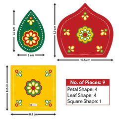 Abhinandan Box of DIY Decoratives, Laxmi Ganesh Tea-Light Stand & Health-Packed Goodies