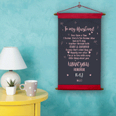 Personalized Gift for Husband Special Printed Scroll Message Card