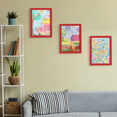 3D Art Storage Frame Wall Hanging For Kid's Drawings