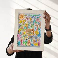 3D Art Storage Frame Wall Hanging For Kid's Drawings