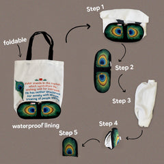 Mor Pankh Foldable Tote Bag