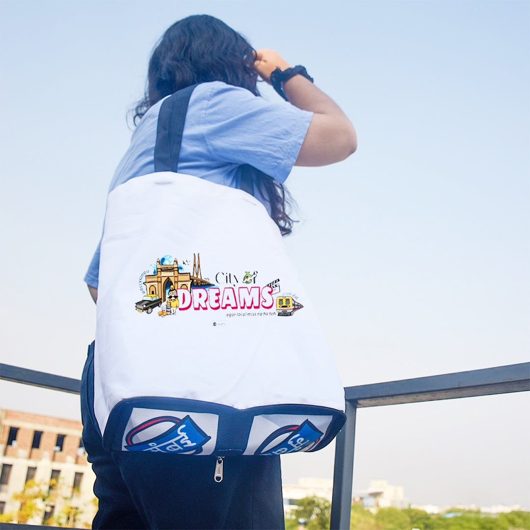 Mumbai Foldable Tote Bag