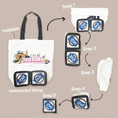 Mumbai Foldable Tote Bag