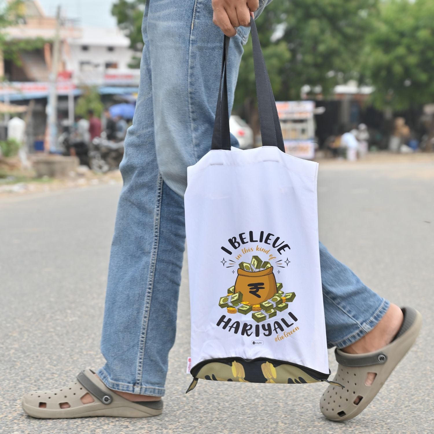 Money Foldable Tote Bag