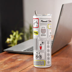 Personalised Jalpatra Tumbler With Lid And Steel Straw 590 ML