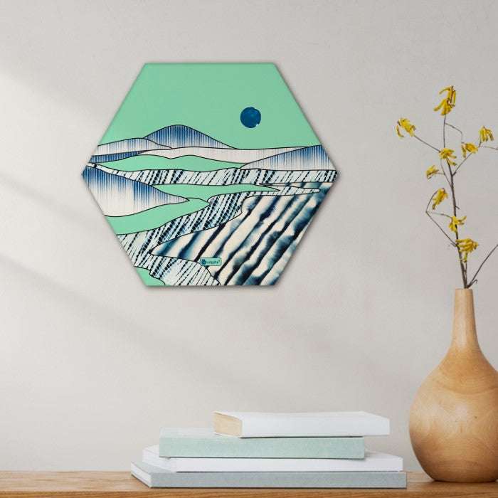 Indigifts Diwali Decoration Items for Home Décor Hexagon Wall Decor Poster Frame