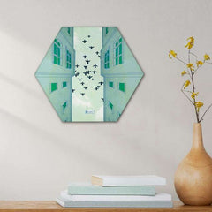 Indigifts Diwali Decoration Items for Home Décor Hexagon Wall Decor Poster Frame