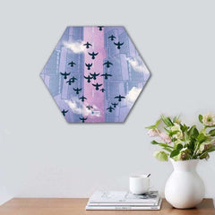 Indigifts Diwali Decoration Items for Home Décor Hexagon Wall Decor Poster Frame