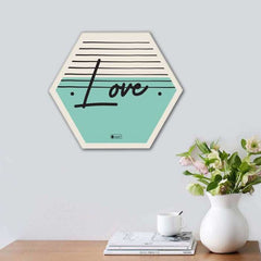 Indigifts Diwali Decoration Items for Home Décor Hexagon Wall Decor Poster Frame