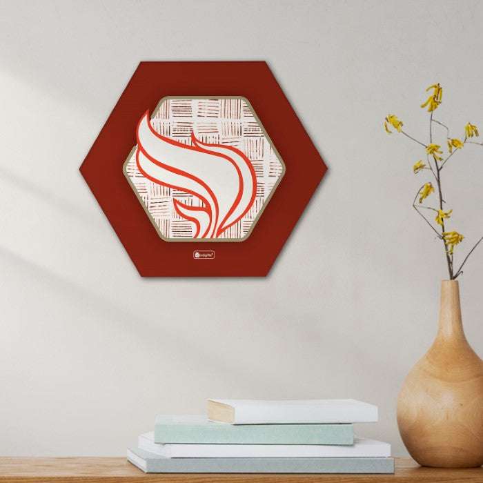 Indigifts Diwali Decoration Items for Home Décor Hexagon Wall Decor Poster Frame